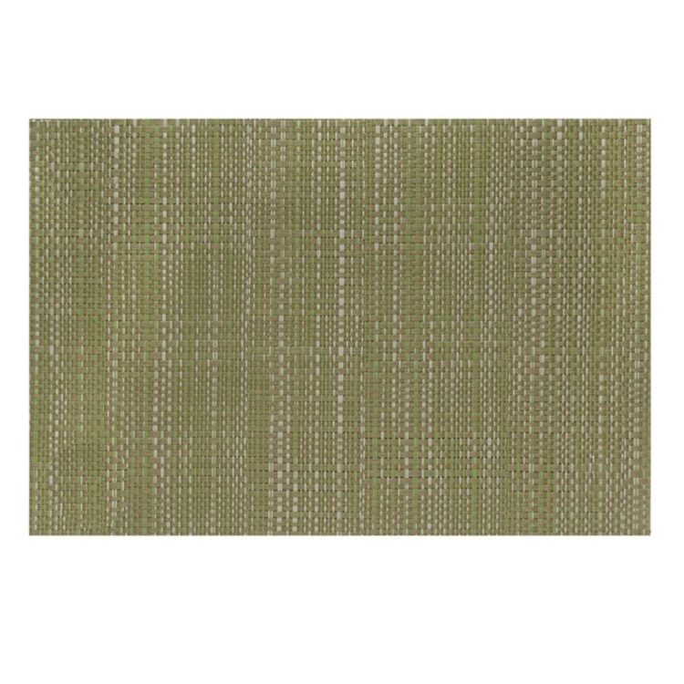Placemat (19" x 13"): Woven Vinyl - Basketweave Olive